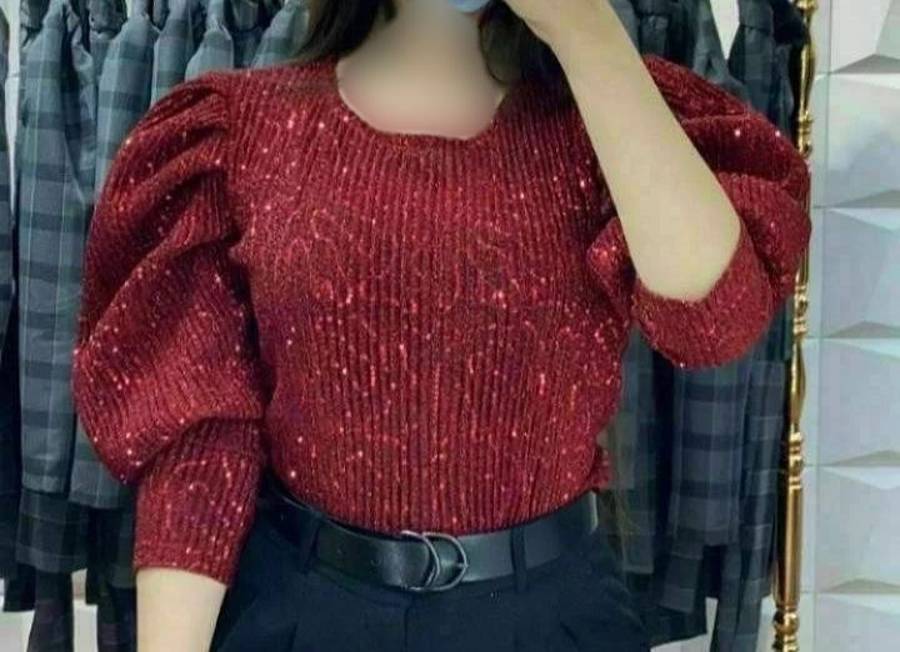 مدل شومیز با پارچه لمه طرح دار
