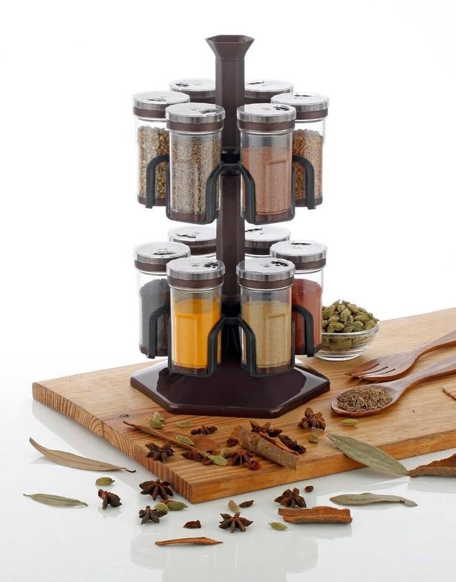 جا ادویه شیشه ای جدید 