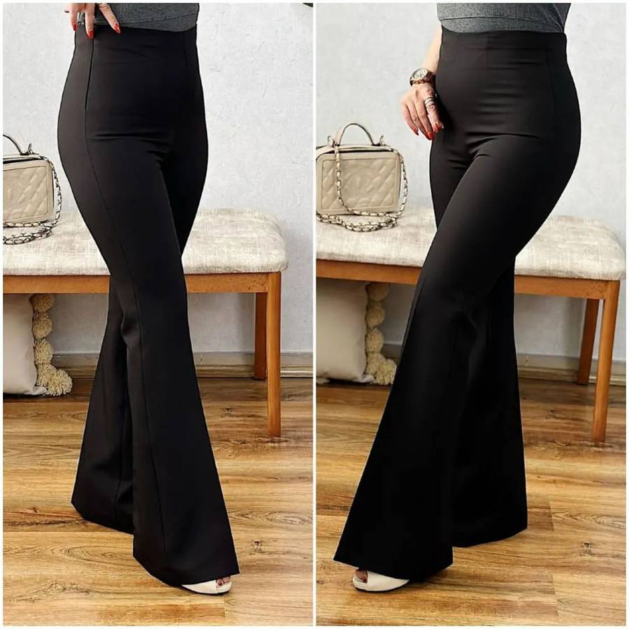 شلوار بوت کات پارچه ای