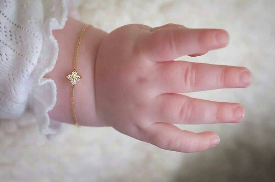 مدل دستبند طلا نوزاد زیبا