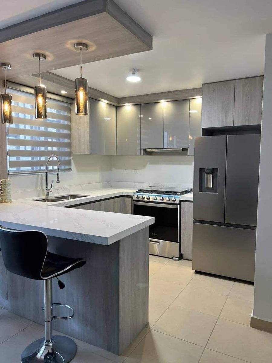 کابینت سفید طوسی