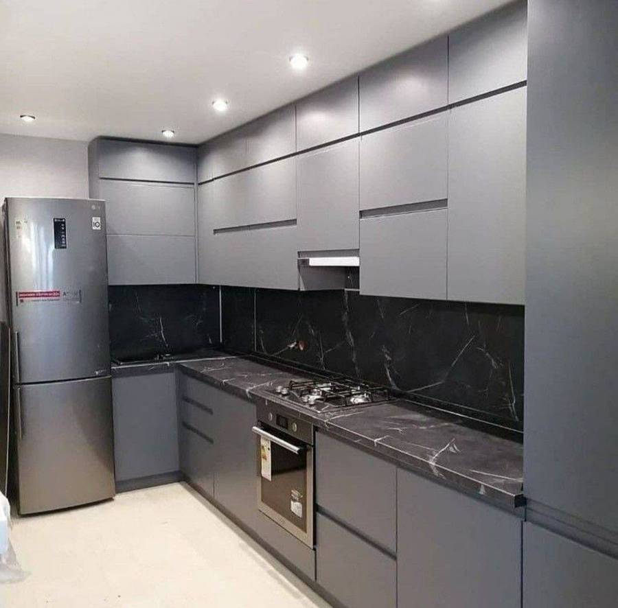 مدل کابینت طوسی ساده