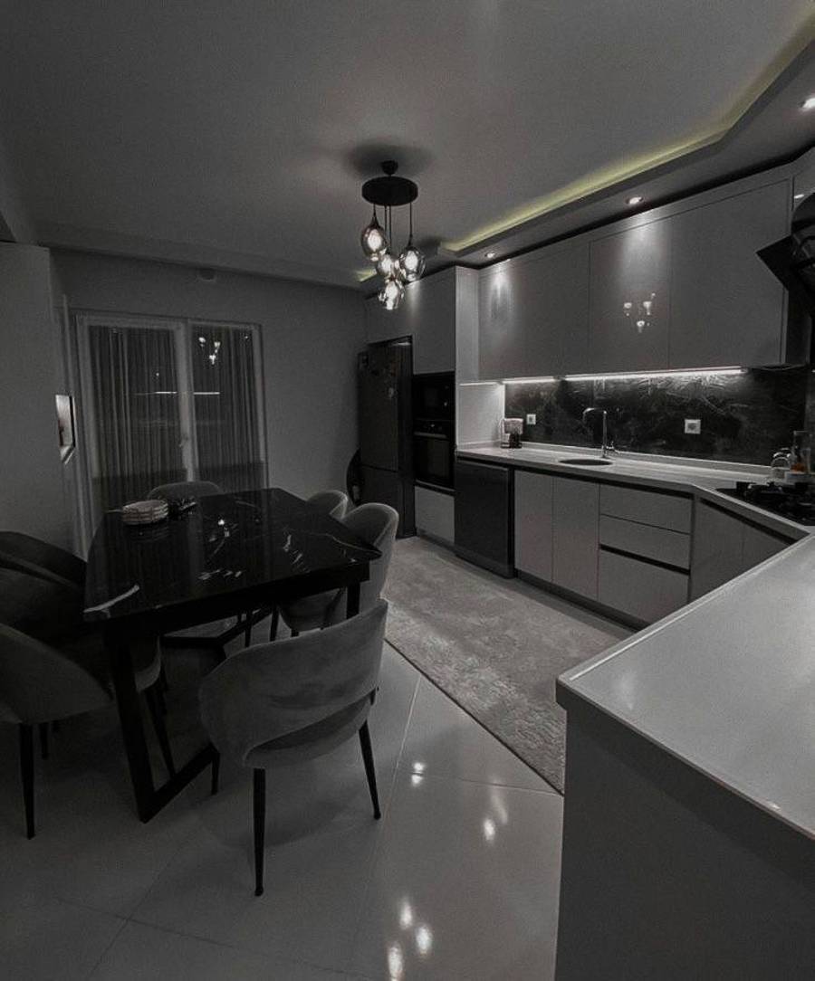 مدل کابینت طوسی زیبا