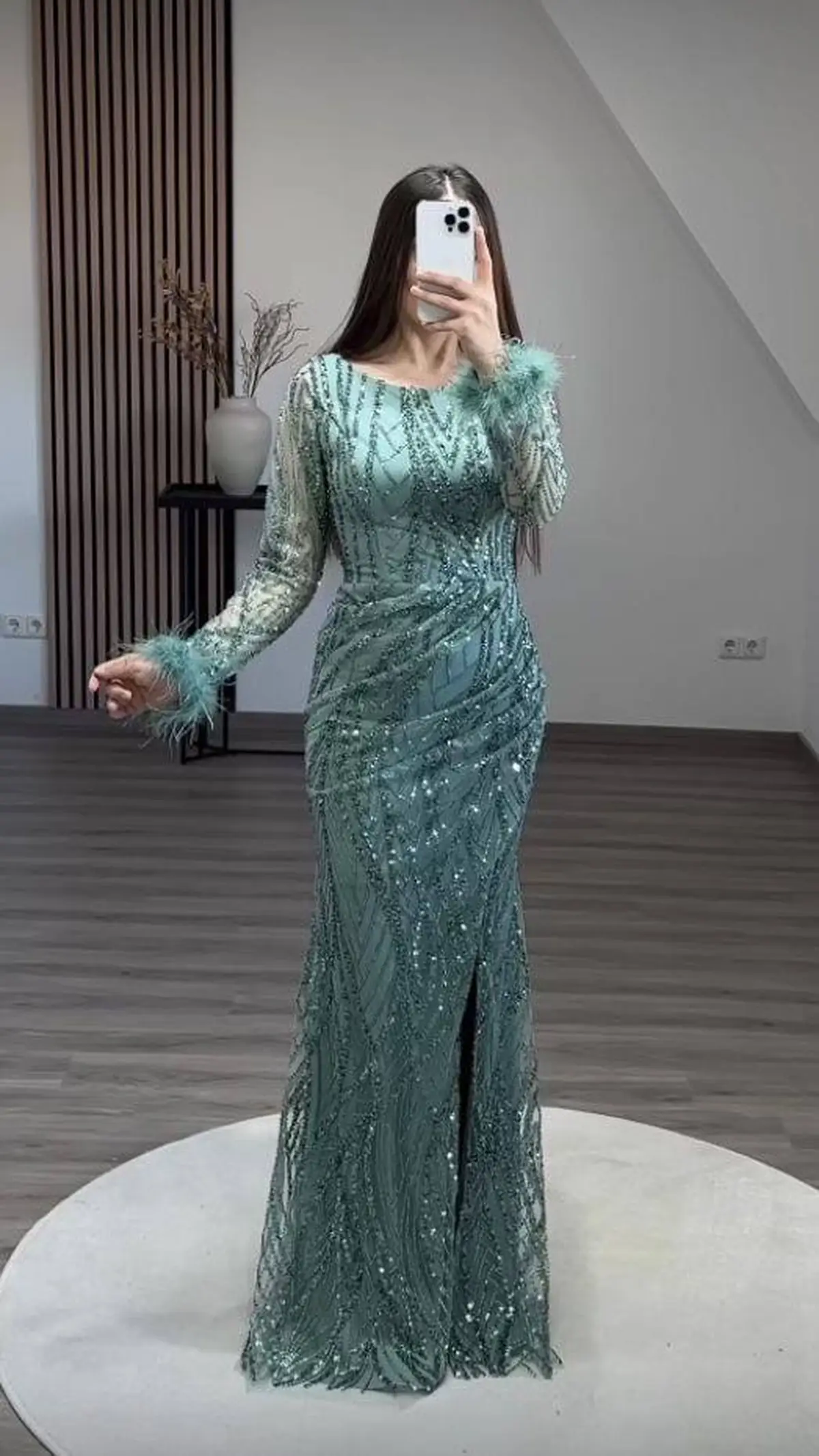 مدل لباس مجلسی شیک بلند 