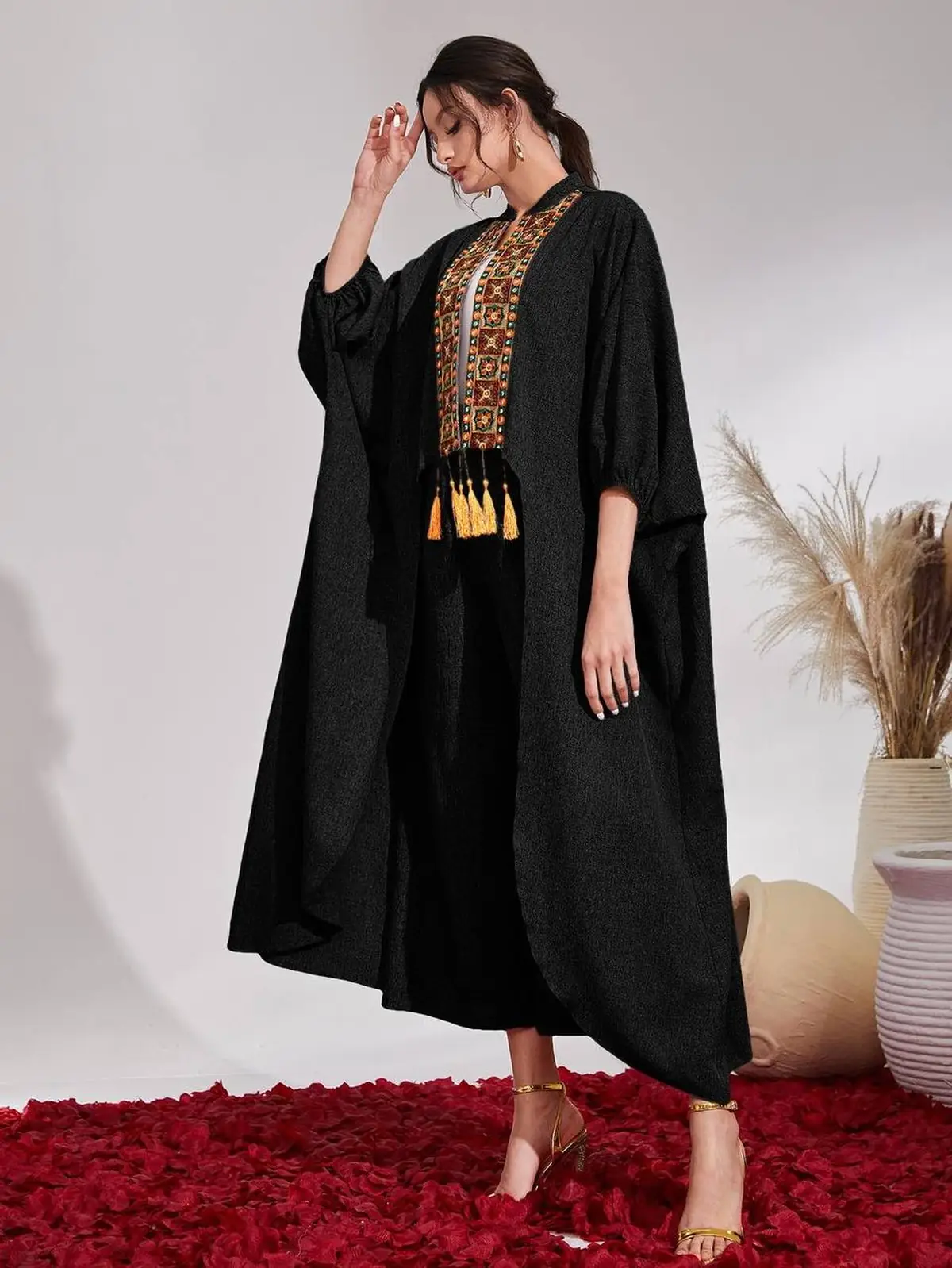 مدل مانتو با خرج کار سنتی