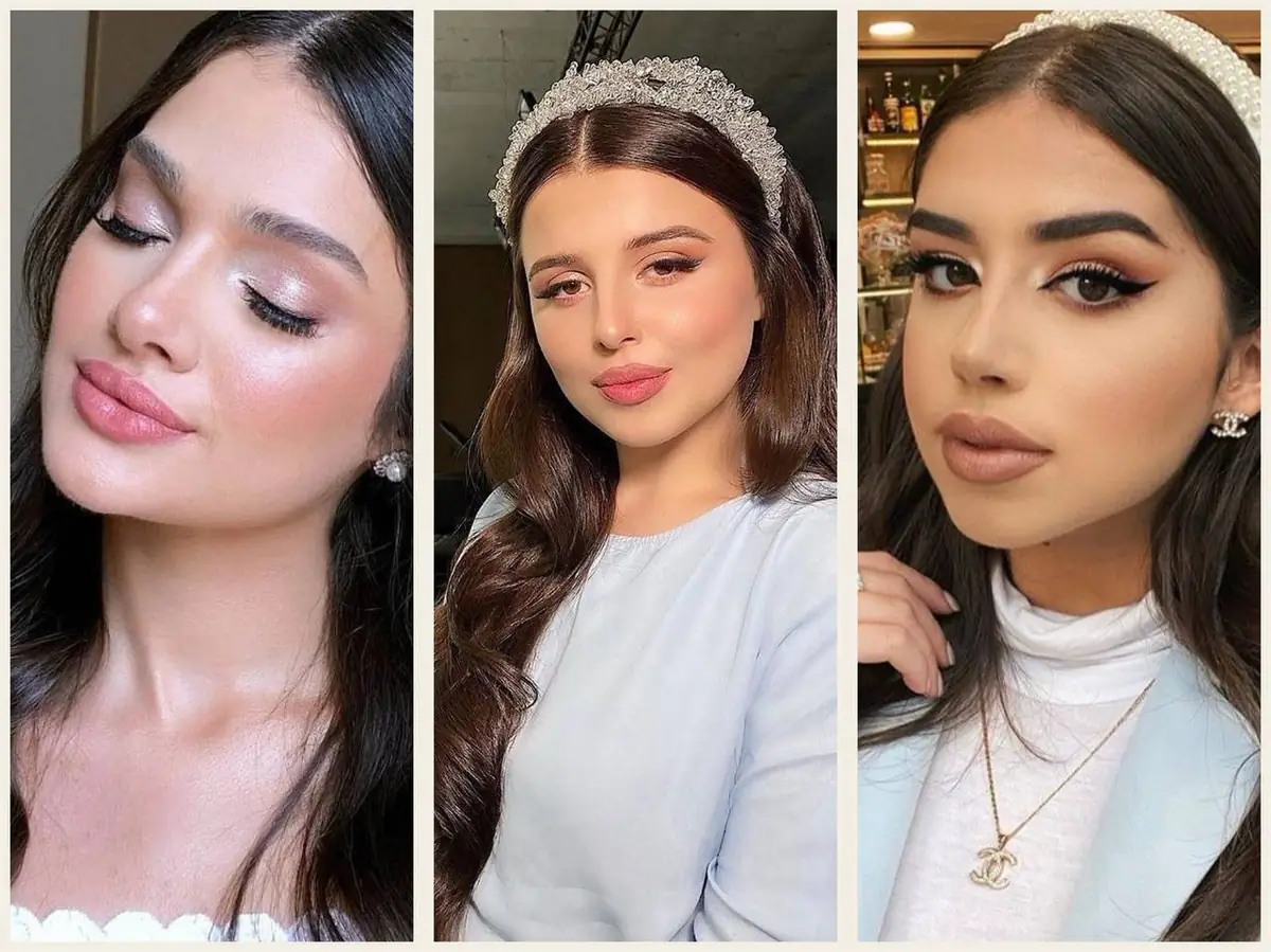 مدل آرایش صورت ملایم مجلسی زیبا