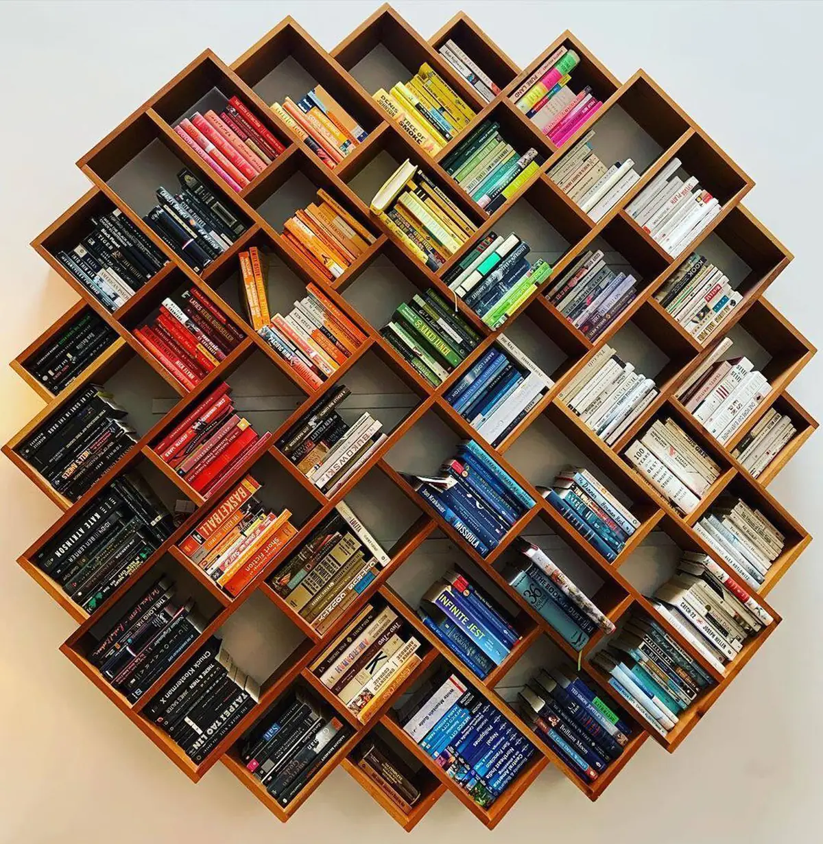 قفسه کتاب چوبی ارزان 