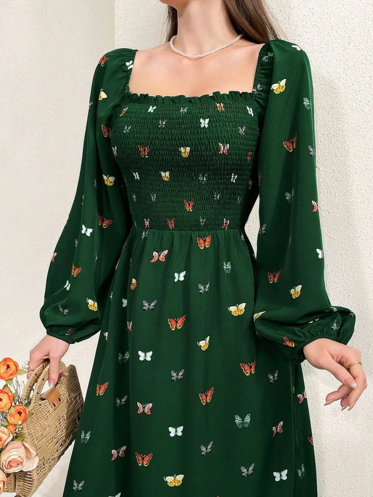 پیراهن نخی زنانه 