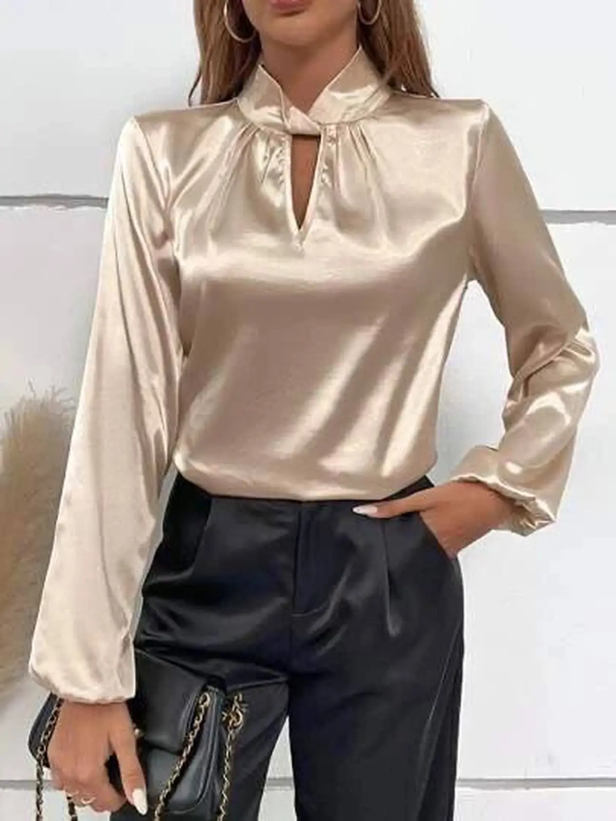 شومیز ساتن گلدار