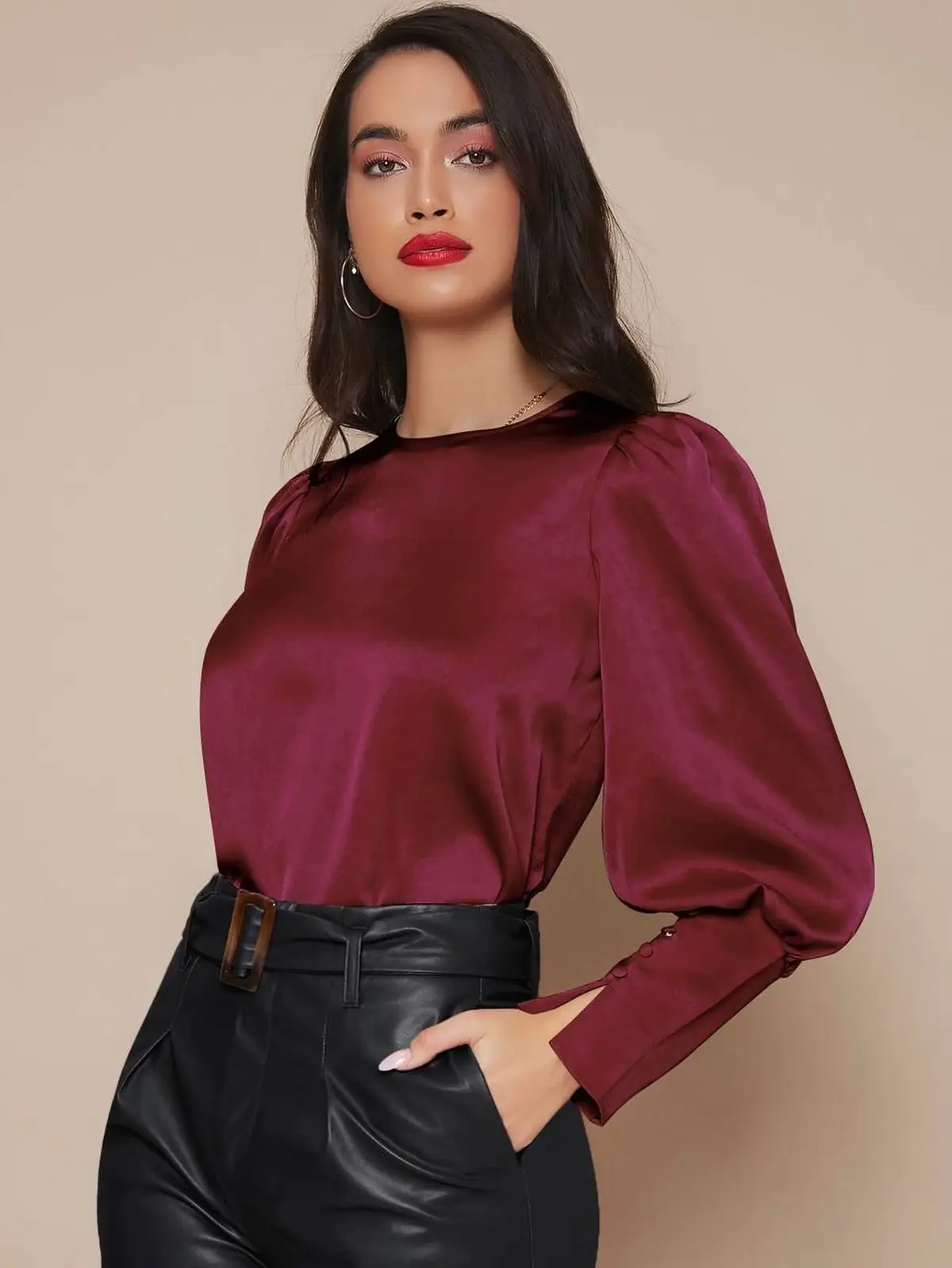 شومیز ساتن امریکایی 