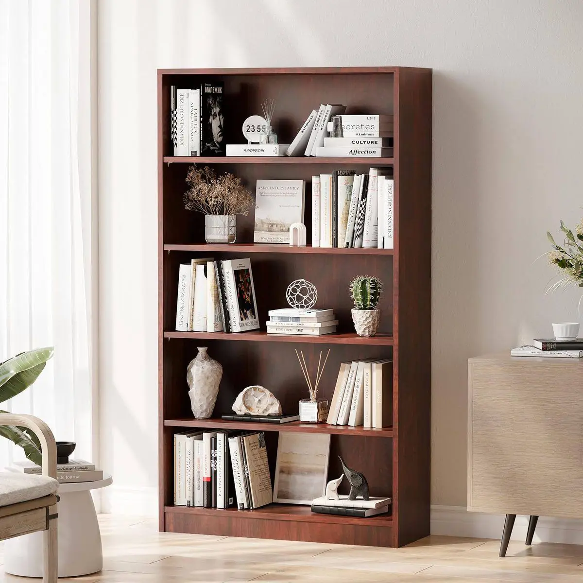 مدل کتابخانه دیواری ساده 