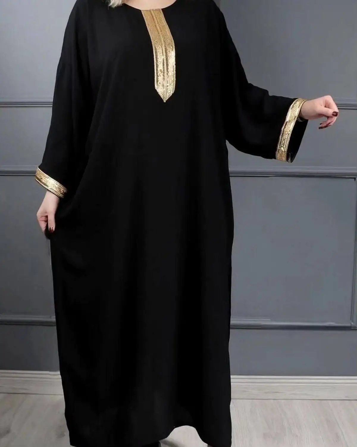 مدل مانتو عبایی جلو بسته 