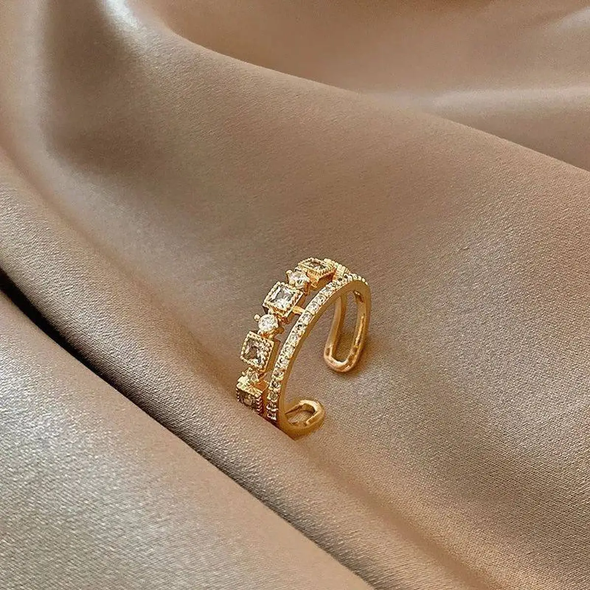 انگشتر طلا زنانه بدون نگین 