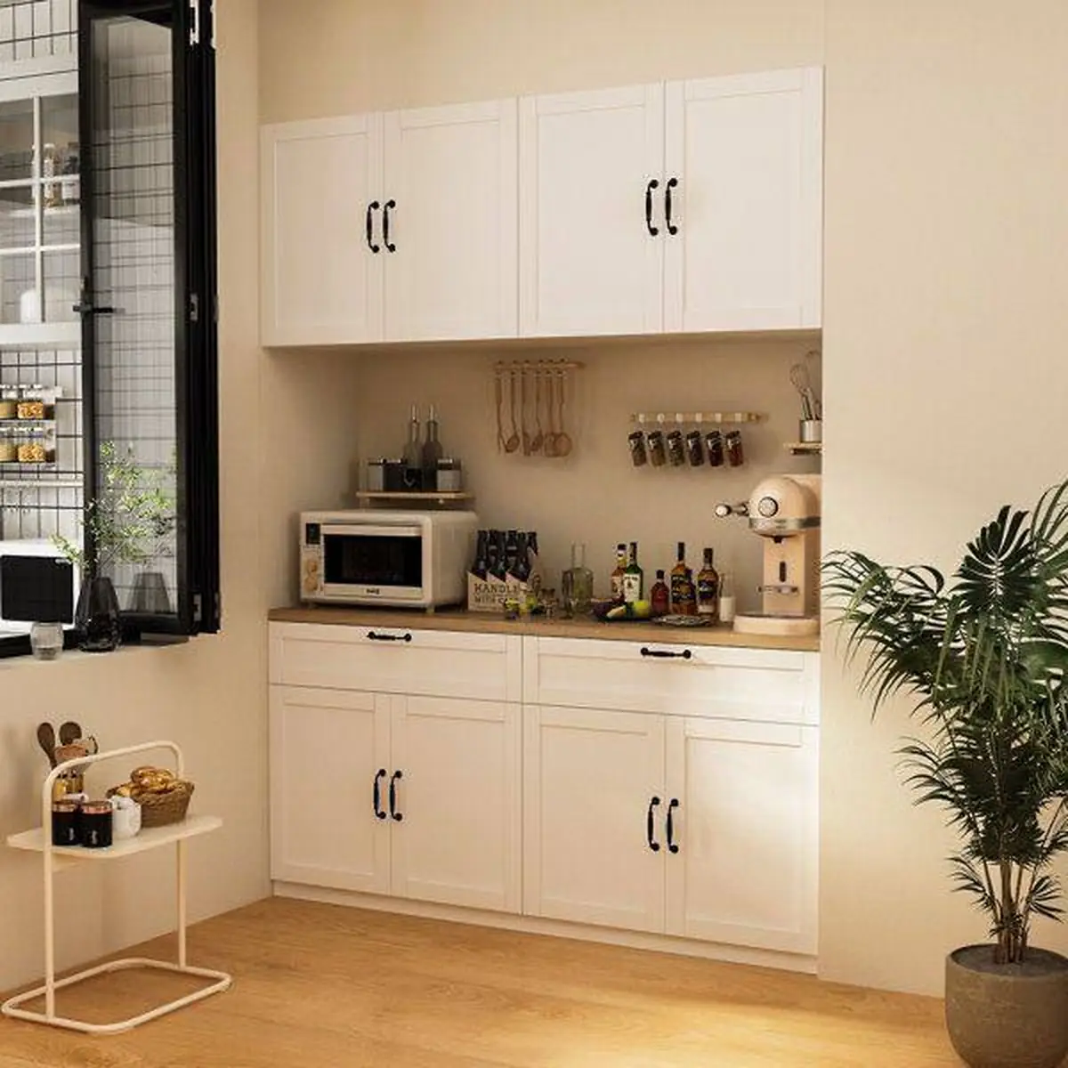 بهترین مدل کابینت ام دی اف قهوه ای 