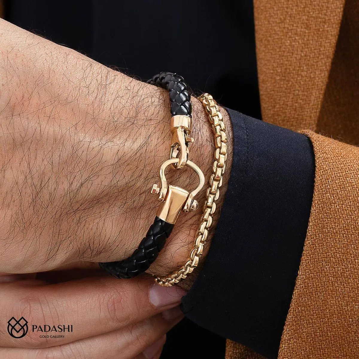 دستبند مردانه فلزی 
