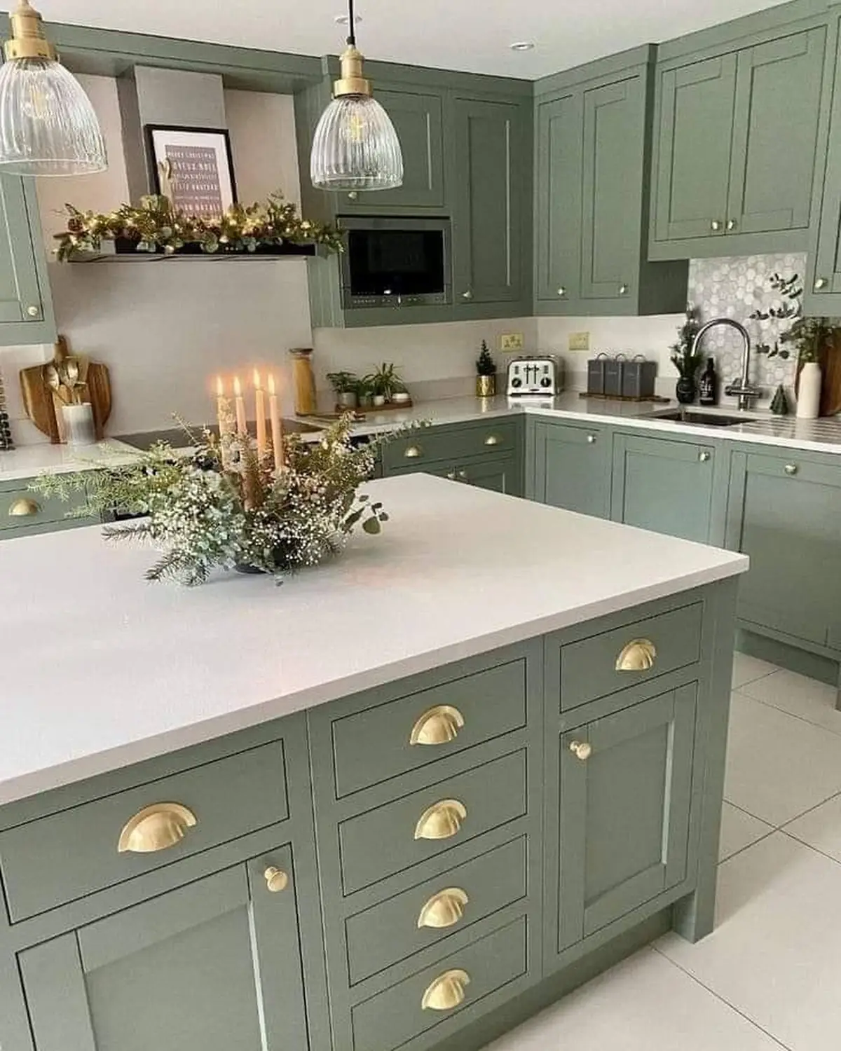 کابینت مدرن سفید طوسی 