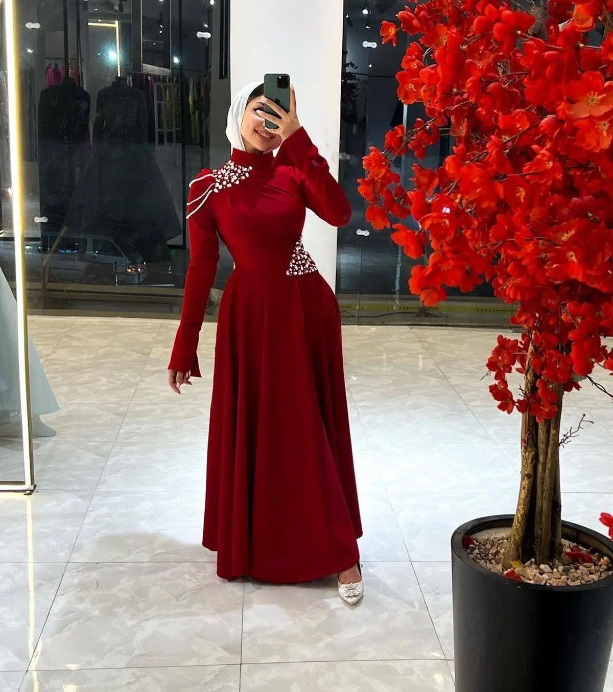مدل لباس مجلسی شیک بلند 
