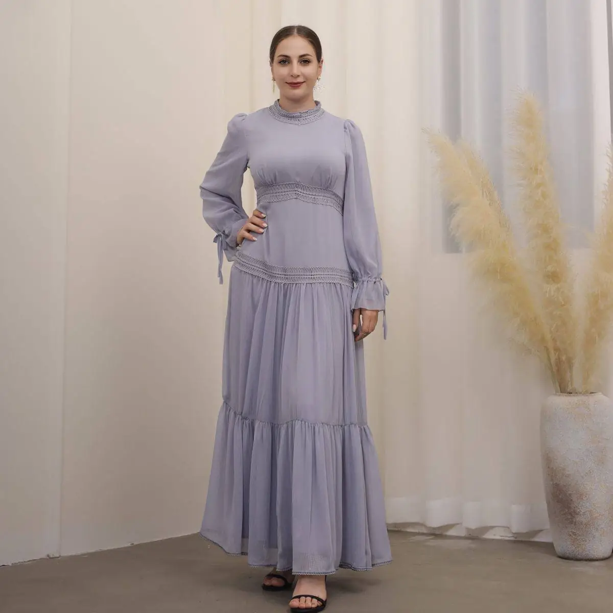 مدل پیراهن چین دار طبقه ای 