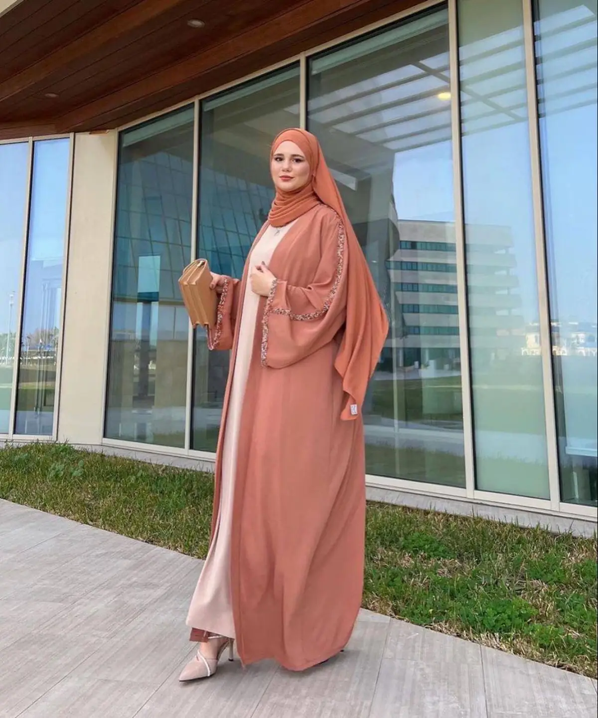 مانتو عبایی بلند زنانه زیبا
