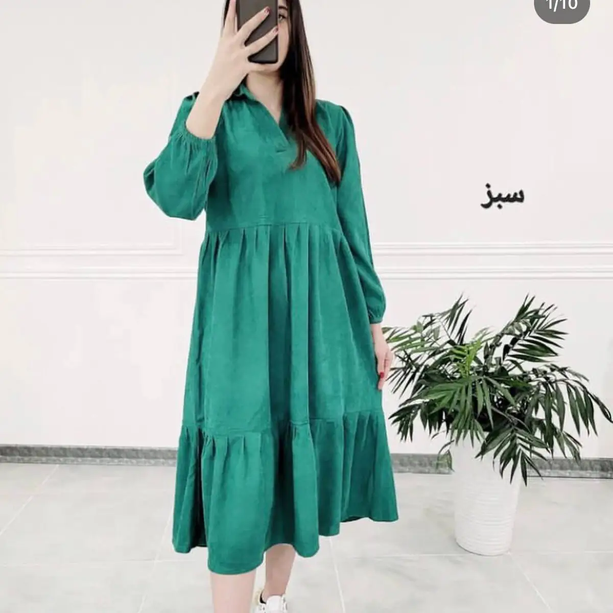 مدل پیراهن چین دار مجلسی