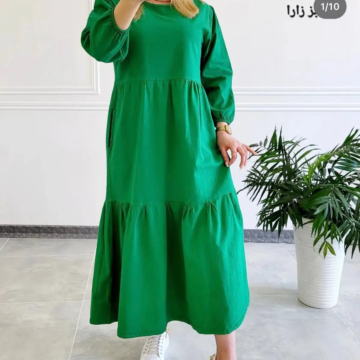 مدل پیراهن چین دار زنانه 
