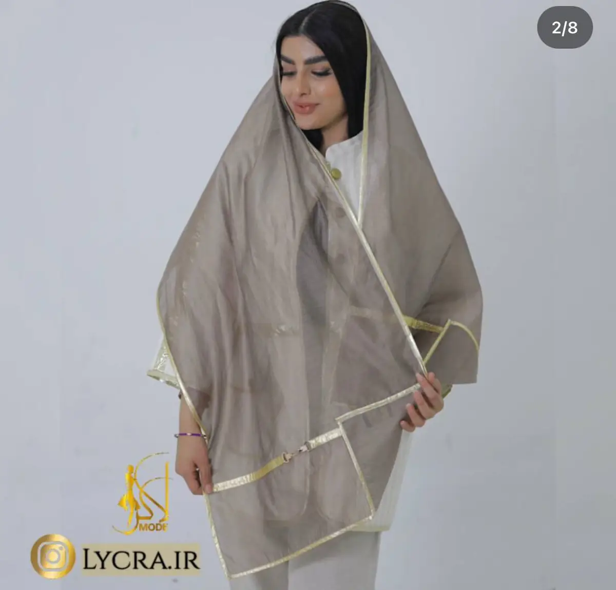 شال مجلسی حریر ساده