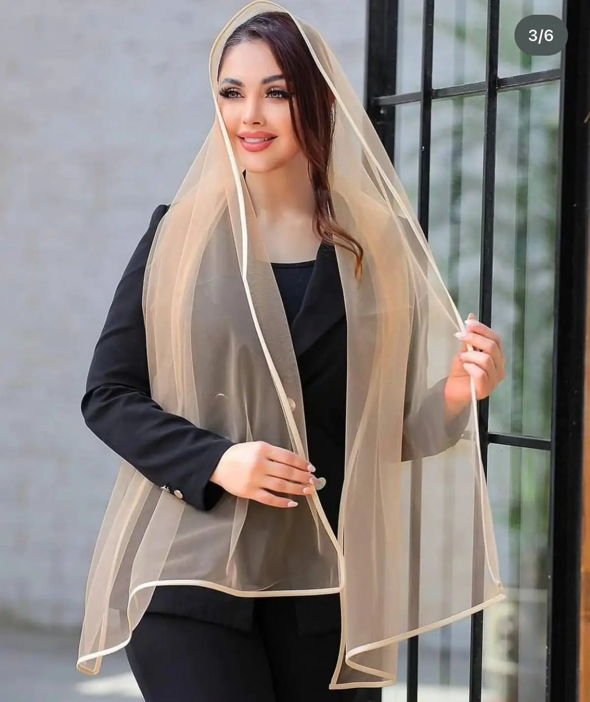مدل شال گلابتونی اینستاگرام 