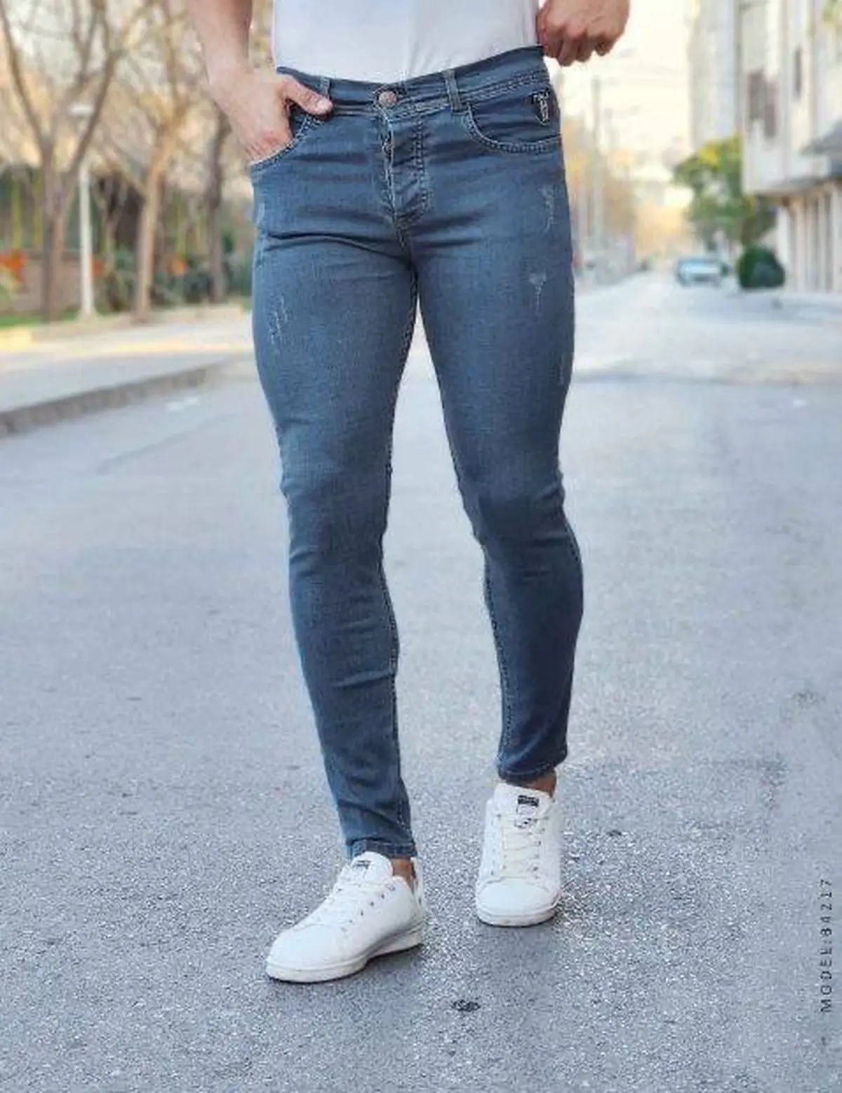 شلوار لی راسته 