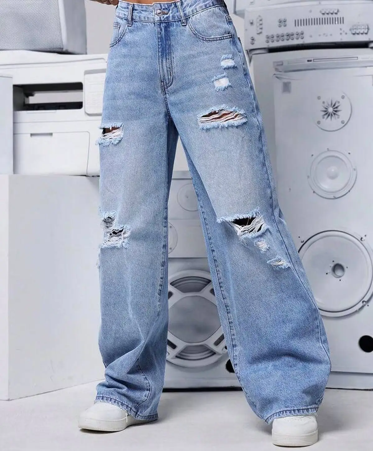 شلوار زاپ دار کم 