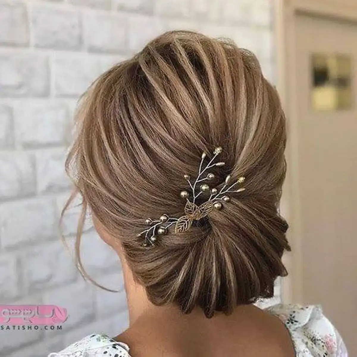 شینیون مو ساده بسته خوشگل