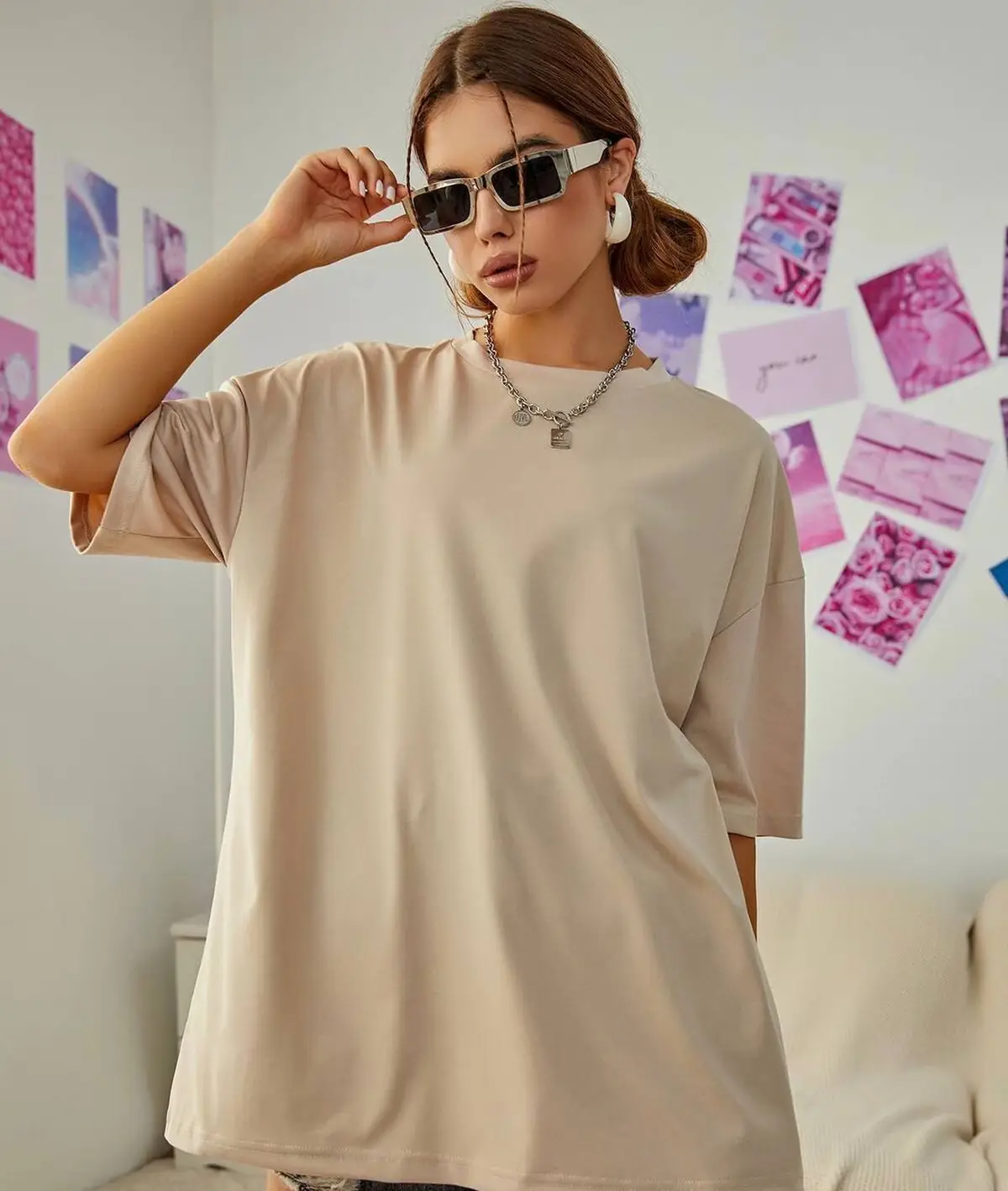 تیشرت لانگ دخترانه