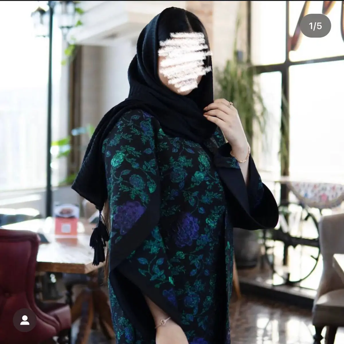 مدل مانتو سوزن دوزی گلدار 