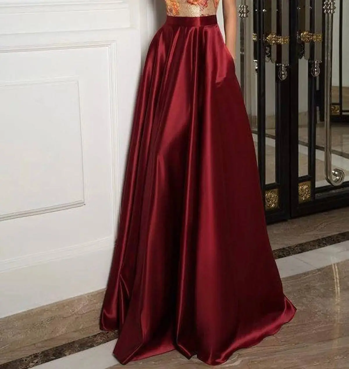 دامن ساتن مجلسی 