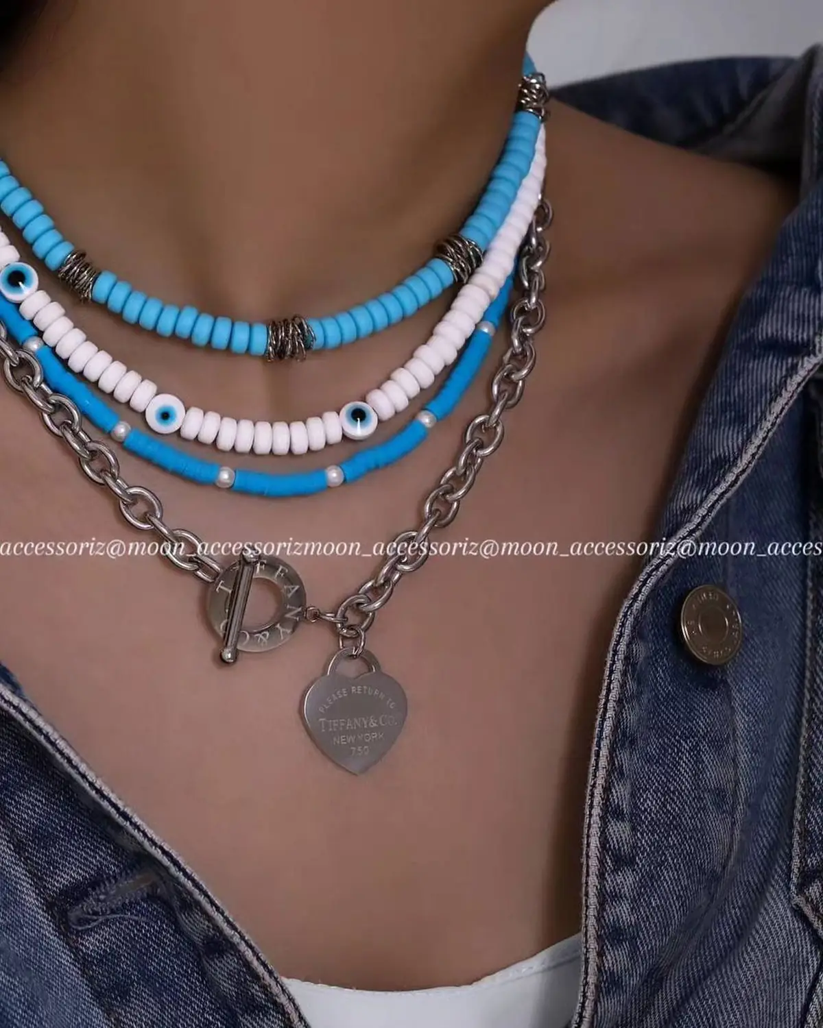 گردنبند رنگی تابستانی لاکچری