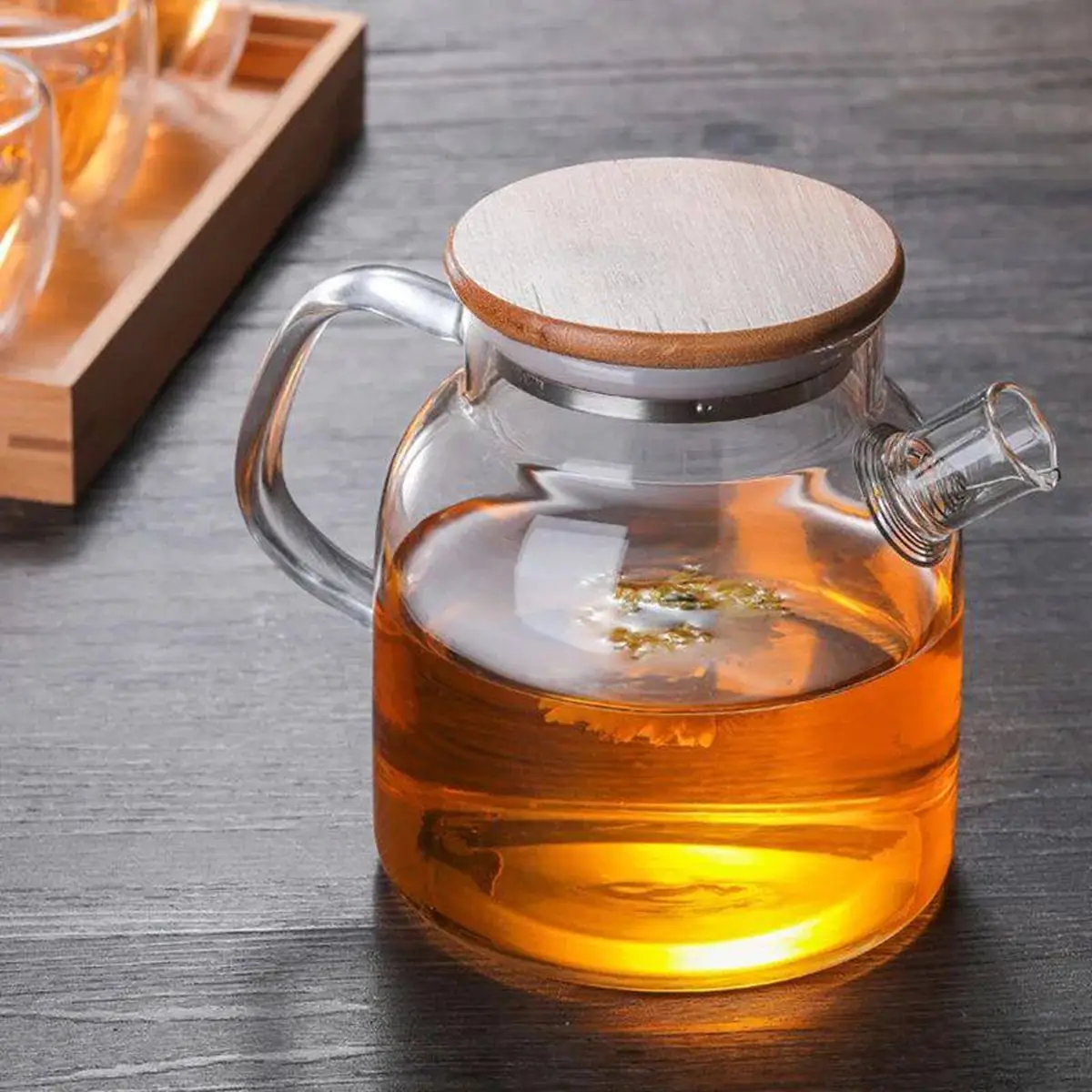 قوری شیشه ای شعله مستقیم 
