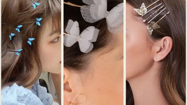 مدل گل سر پروانه ای؛ اکسسوری کیوت و زیبا برای دختر خانم های خوش ذوق