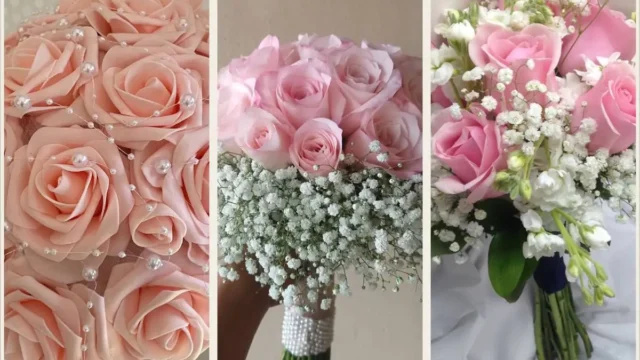 مدل دسته گل صورتی عروس؛ برای عروسی رویایی شما + عکس‌های الهام‌بخش