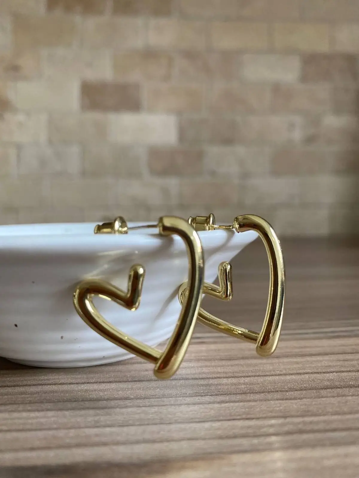 گوشواره قلبی مینیمال 