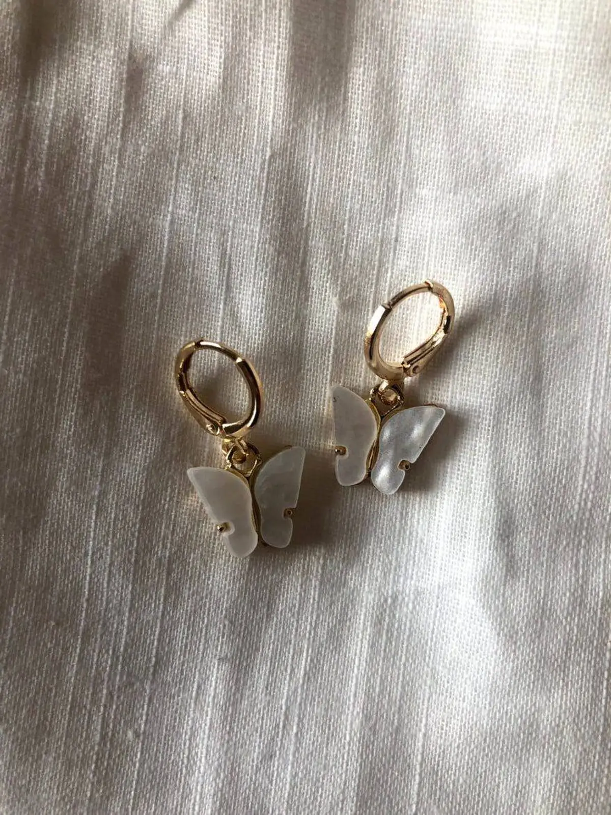 گوشواره پروانه ای دخترانه درشت 
