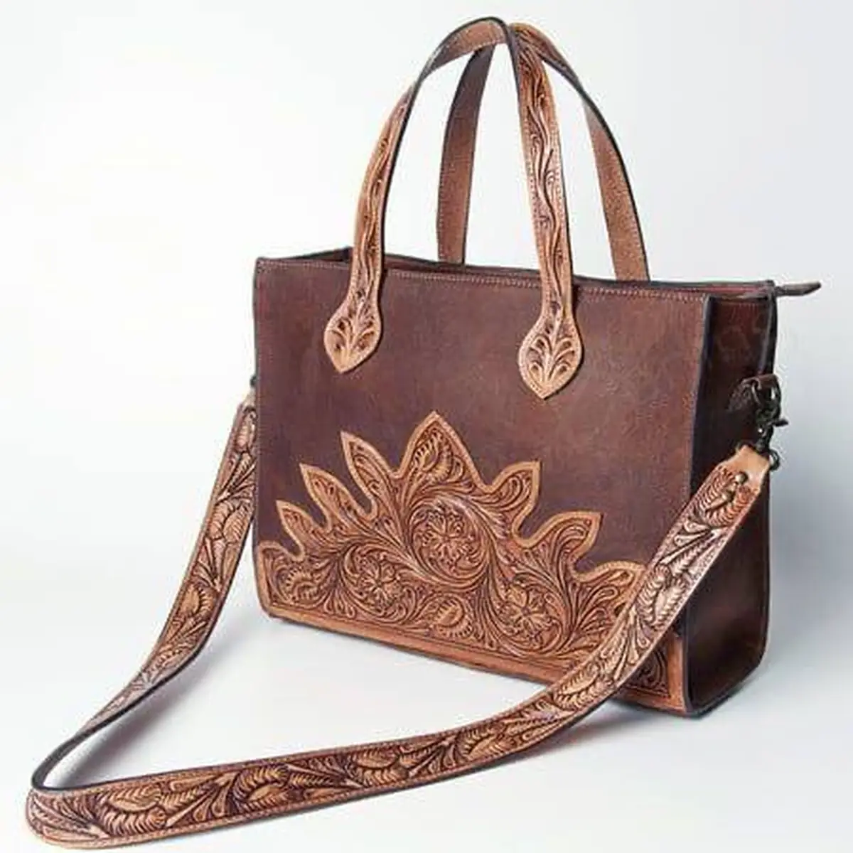 کیف چرم زنانه دست دوز 