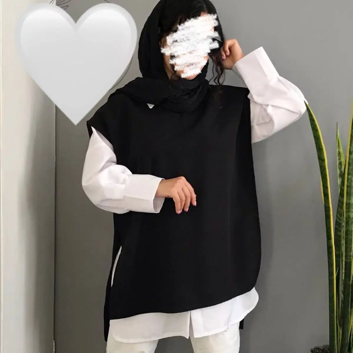 مانتو سیاه سفید اسپرت دخترانه 