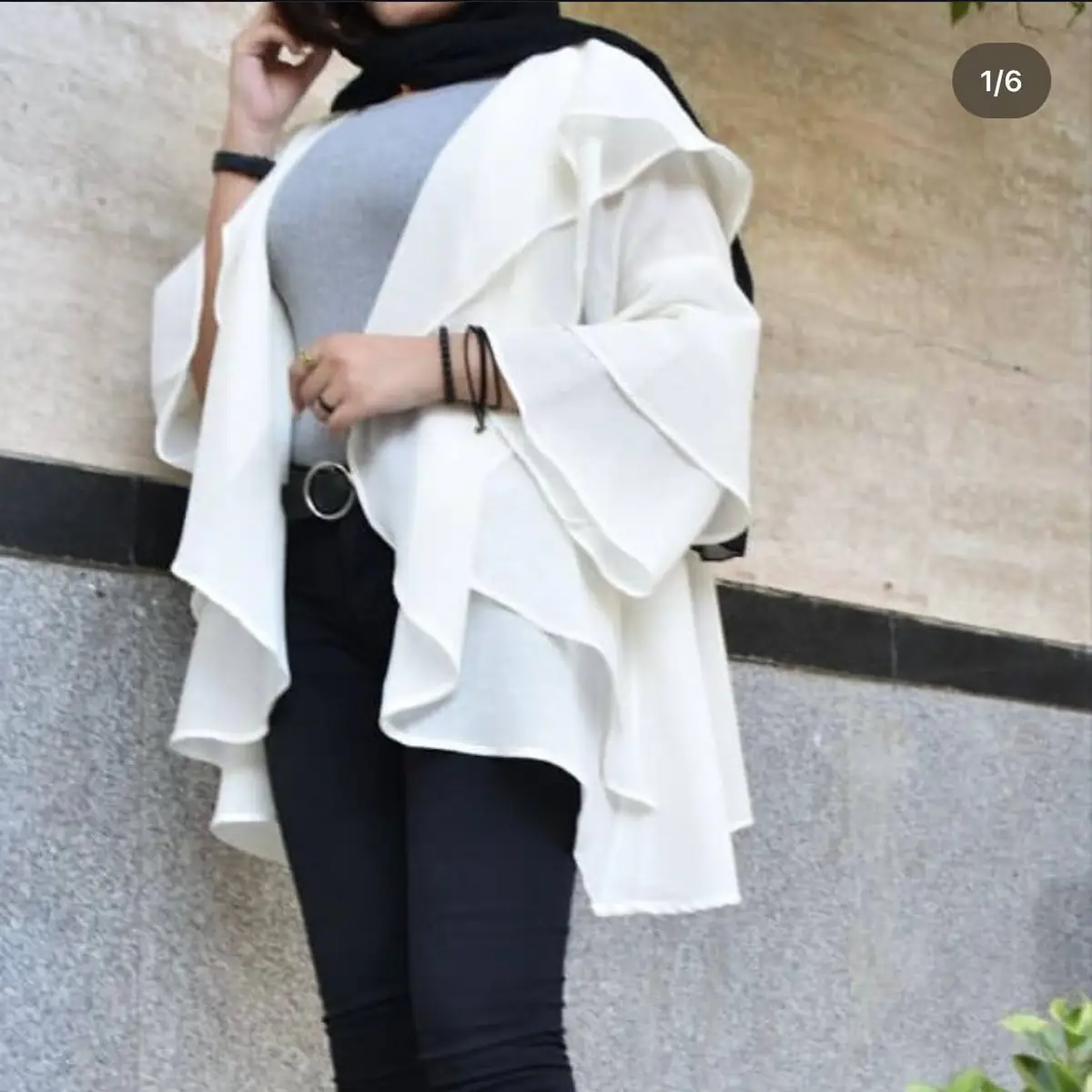 مانتو عروسکی سفید