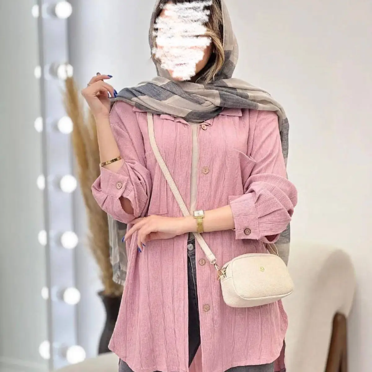 مانتو نخی بلند زنانه
