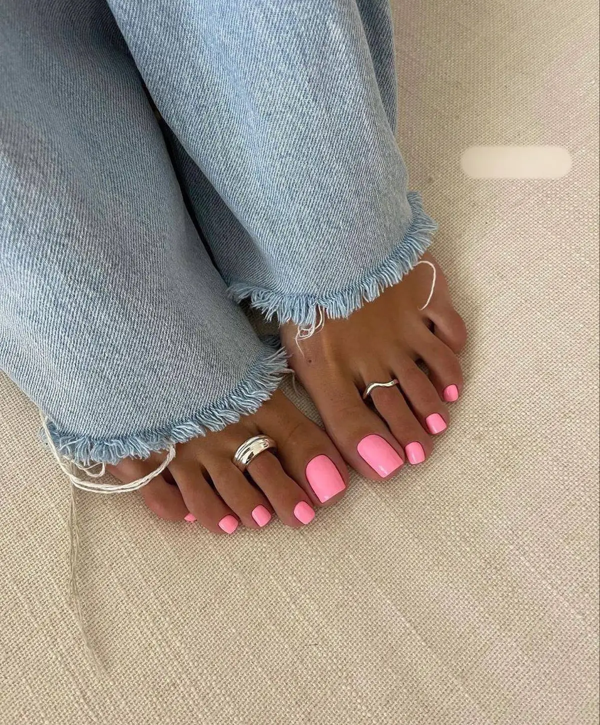 ژلیش ناخن پا دخترانه ساده