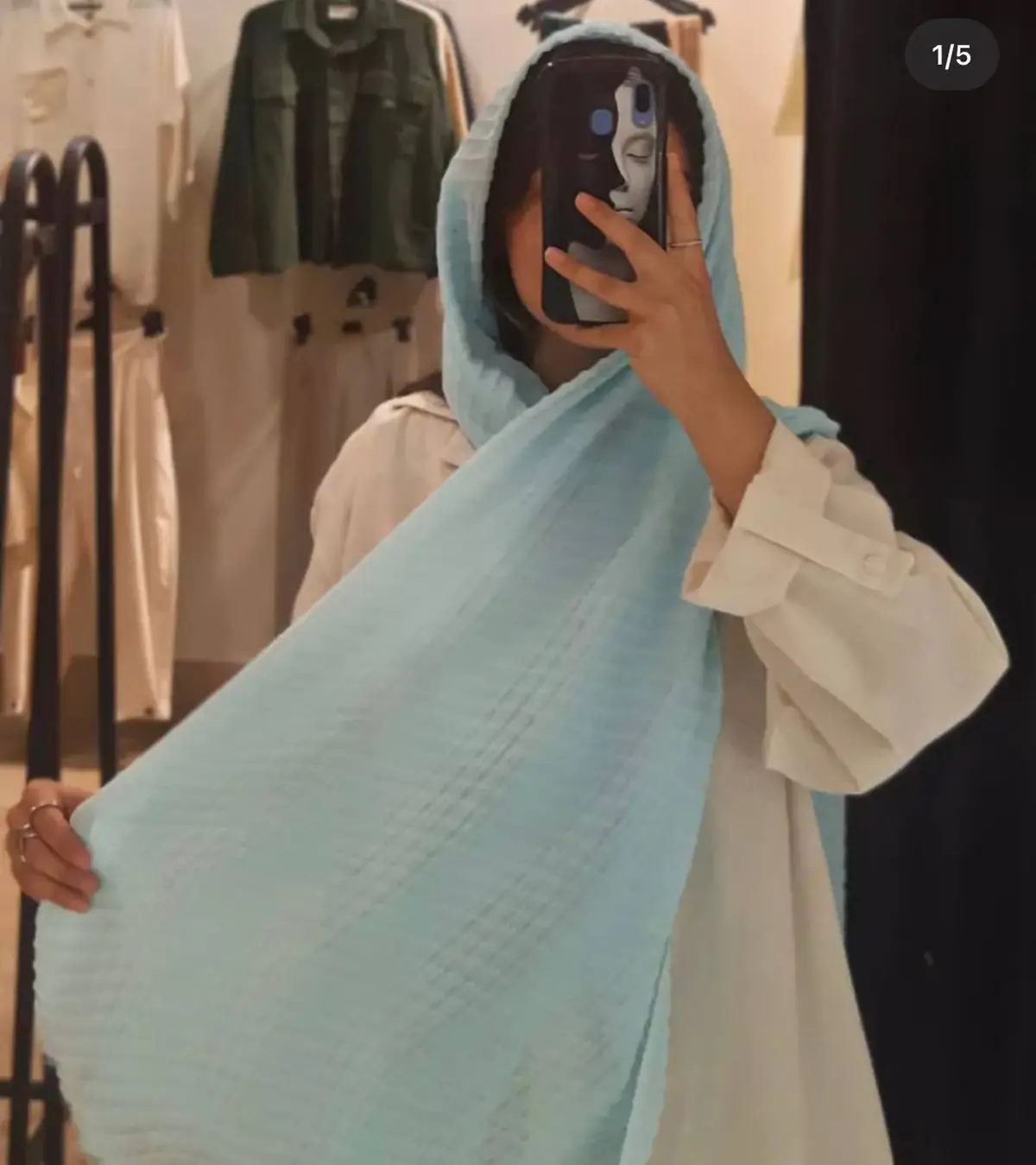 شال پلیسه منگوله دار 