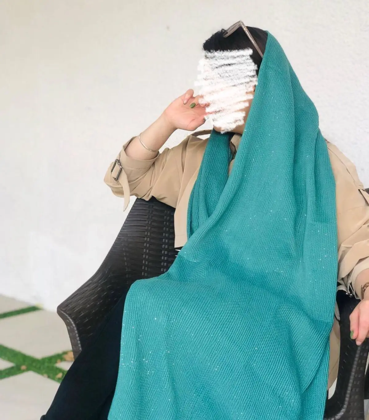 شال پلیسه بیرونی 