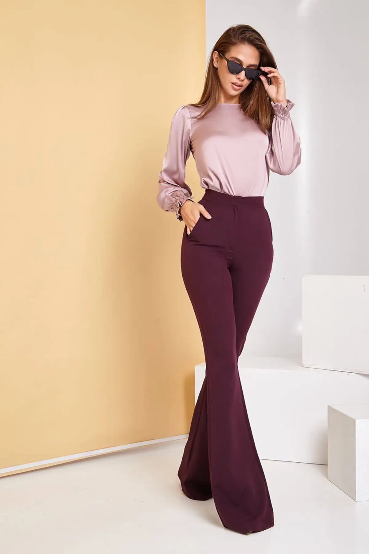 خرید شلوار دمپا گشاد مجلسی باکلاس