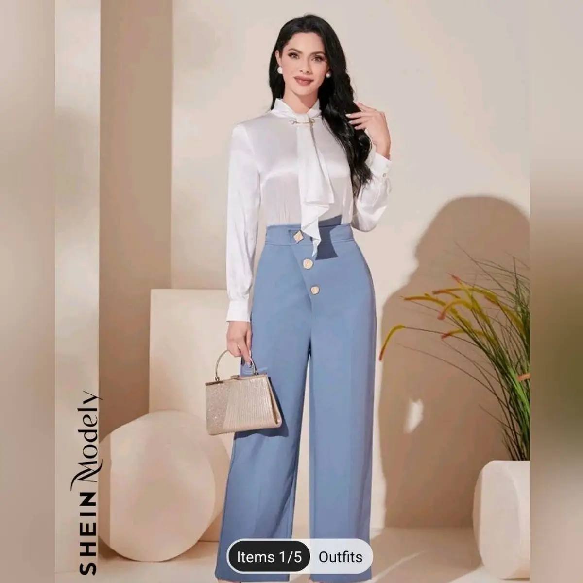 خرید شلوار دمپا گشاد مجلسی ساده