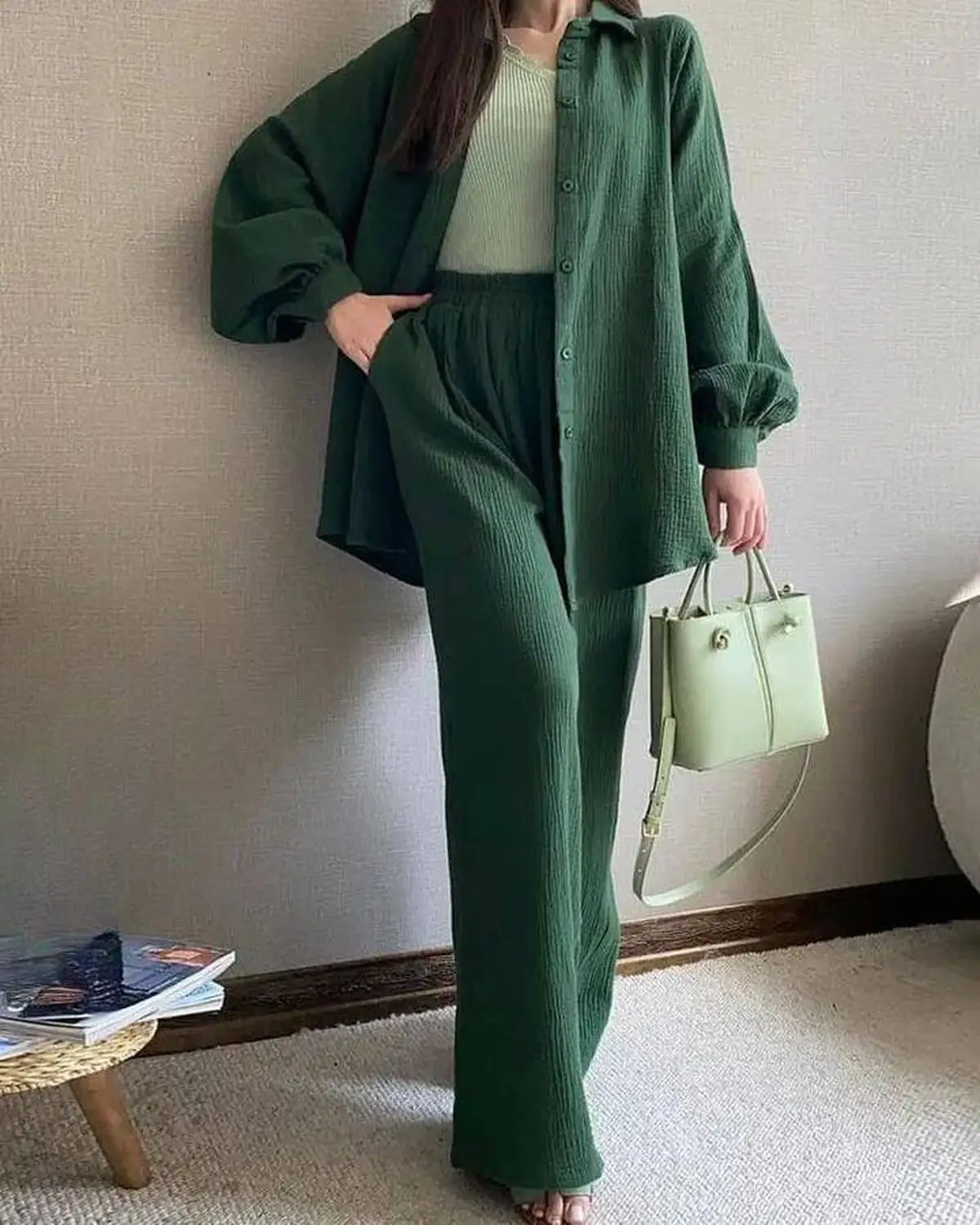 شومیز شلوار گشاد تابستانی