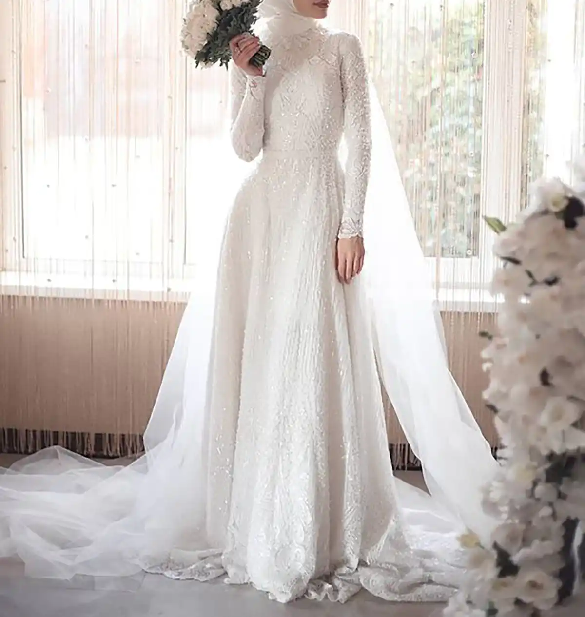 لباس عروس اروپایی ساده